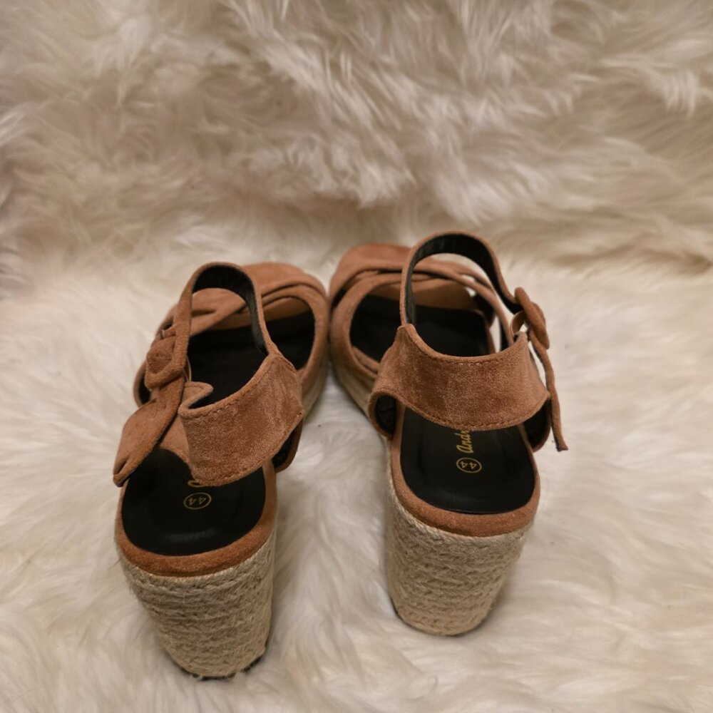 andres machado shoes wedge sandal ante corral size 11 - Picture 6 of 8